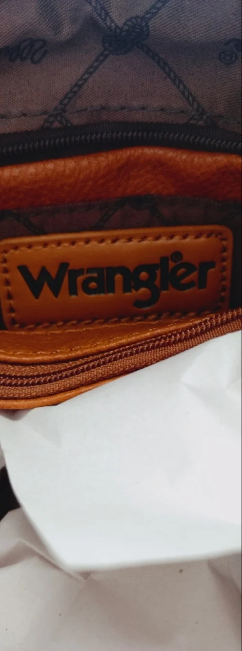 Wrangler Women's Brown Leather Hobo Bag New